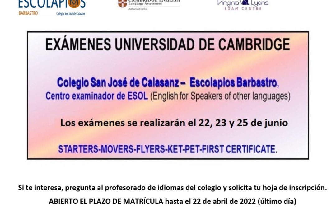 EXÁMENES DE CAMBRIDGE