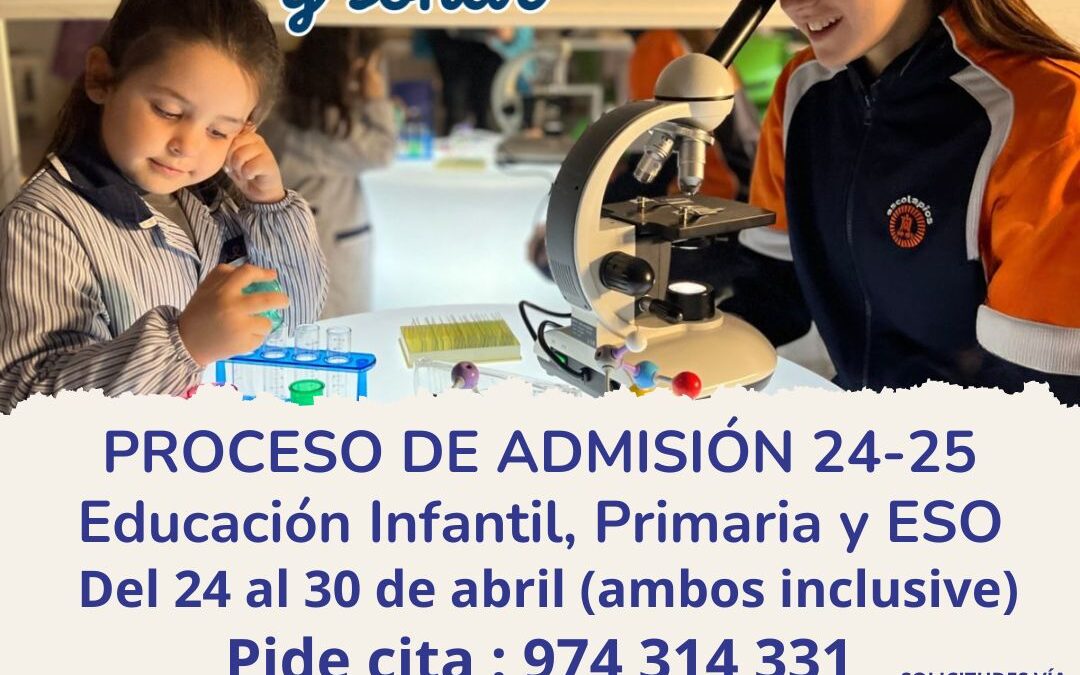 ESCOLARIZACIÓN CURSO 24-25 EDUCACIÓN INFANTIL, PRIMARIA Y SECUNDARIA